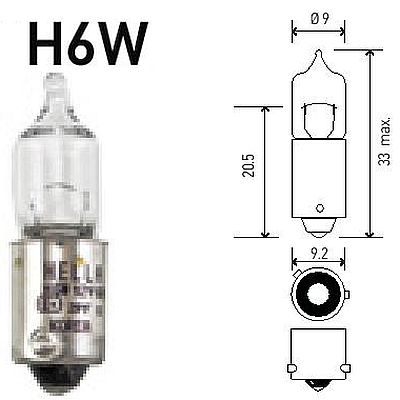 HELLA H 6W Miniature Halogen Bulbs