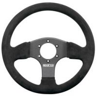 Sparco "P300" Steering Wheel, Competition, 300mm Diameter, 30mm Dish in Black Suede.SP015P300SN