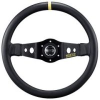 Sparco Steering Wheel, Competition, 215mm Diameter, 90mm Dish in Black Suede or Leather. SP015R215