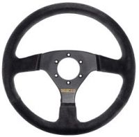 Sparco Steering Wheel, Competition, 330mm Diameter, 39mm Dish in Black Suede. SP015R323PSNR