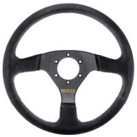Sparco Steering Wheel, Competition, 330mm Diameter, 39mm Dish in Black Suede. SP015R333PSNO