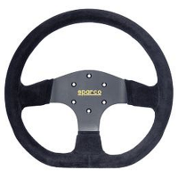 Sparco R353 Steering Wheel, Competition, 330mm Diameter, 36mm Dish in Black Suede. SP015R353PSN