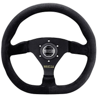 Sparco SP015TRG Steering Wheel, L360 RING, Tuning, 330mm Diameter, 36mm Dish in Black Suede or Leath