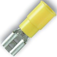 DEKA EP05711 Receptacle Disconnect, 0.25, Insulated Shank 12-10 Ga Yellow, each