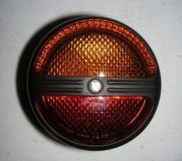 Hella Red Tail Light, Amber Stop-(Flasher) Light 80mm dia HL23730