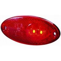 Hella 4295L Series Oval LED Side Marker/Tail Lamp, 12V