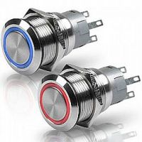 HELLA 8455 Series Stainless Steel LED Switch