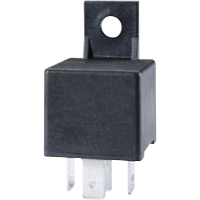 Hella HL87426 24V 10/20A Mini Relay, SPDT with Resistor and Bracket