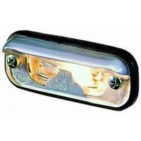 Hella 1378 Series License Plate Lamp for Flush Fit mounting.