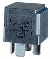 Hella 24V 10/20A Mini Relay, SPDT with Resistor, High Temperature HL87115