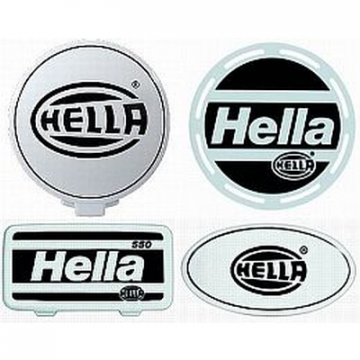 Hella Stone Shield, Black on White Plastic, each