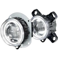 Hella 90mm L4060 LED High Beam / Driving Lamp  Module with Daytime Running Light, 011988031, 0119881