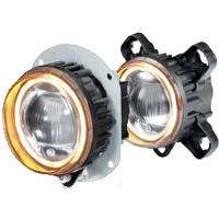 Hella 90mm L4060 LED High Beam / Driving Lamp  Module with amber turn Indicator,  011988071, 0119881