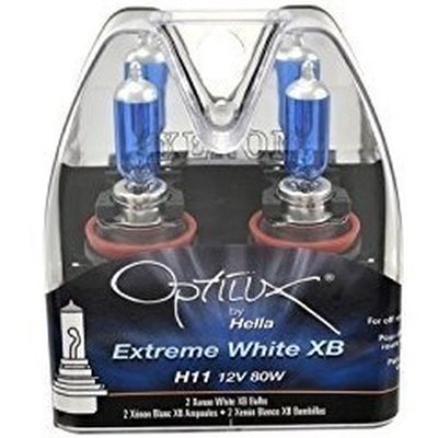 OPTILUX H11B EXTREME WHITE XB Bulbs Twin Pack
