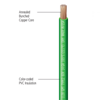 Deka Primary Wire, Stranded 18 Gauge Single Conductor Copper, 105 Deg. C (221 Deg. F)