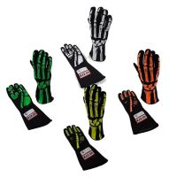 RJS SFI 3.3/1 Single Layer "SKELETON" NOMEX Racing Gloves