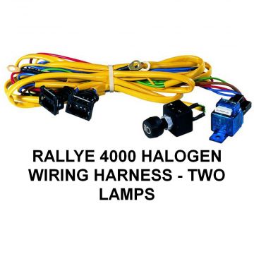 HELLA RALLYE 4000 HALOGEN WIRING HARNESS - TWO LAMPS