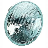 Hella 7" Round H4 E-Code Headlamp w/o bulb, Each.