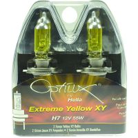 Optilux Extreme Yellow XY Xenon +80% H7 Bulbs, pair