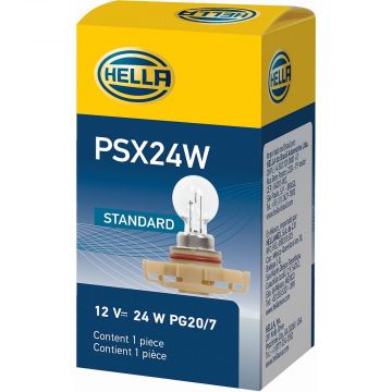 Hella 2504, 12V, 24W, Incandescent Bulb, PSX24W, Base, 358107841