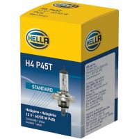 Hella H4 P45t Base Halogen Bulb, 12V T4.625 Globe